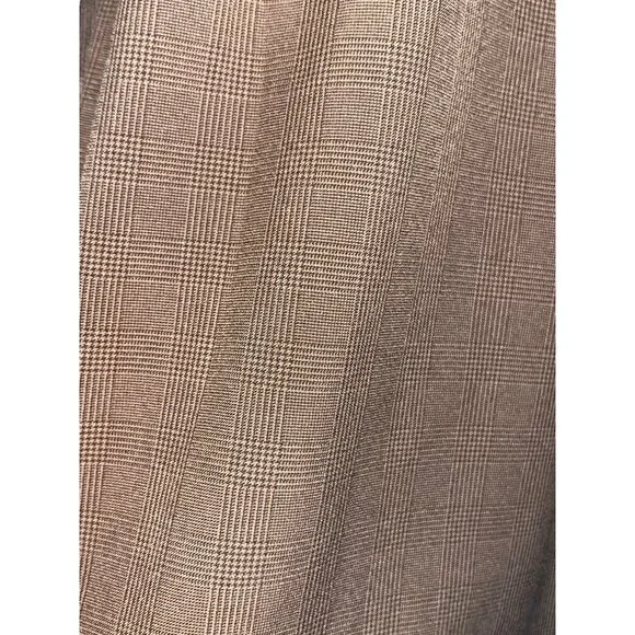 Athleta Skyline Plaid Pant II NEW Tie Waist Brown Work To Weekend Trouser 16